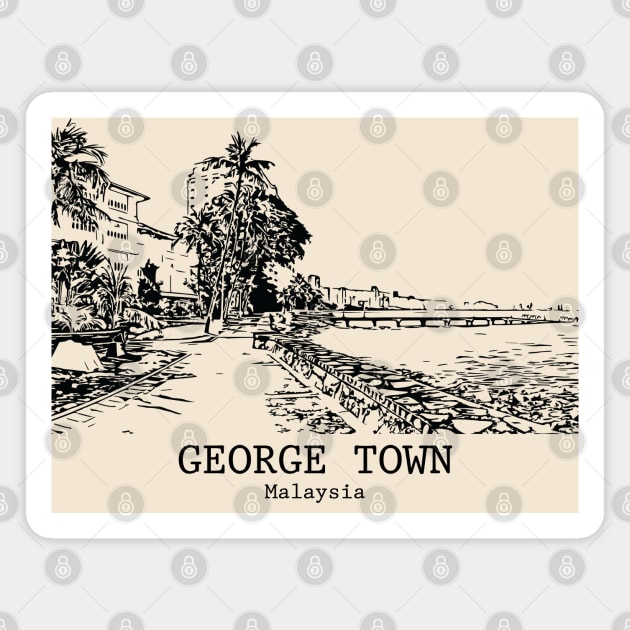 George Town - Malaysia Magnet by Lakeric